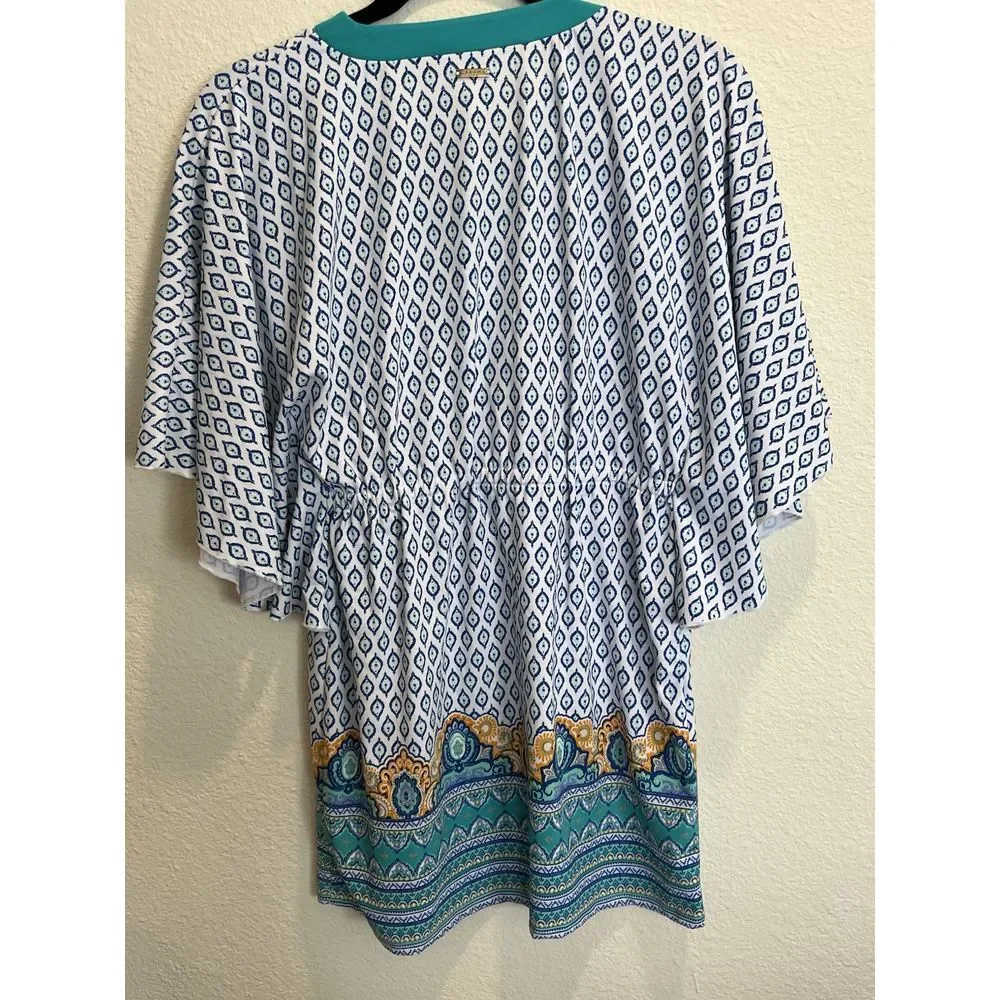 cabana life Coverup Size 10 Top Blue Cruise Vacation‎ Beach